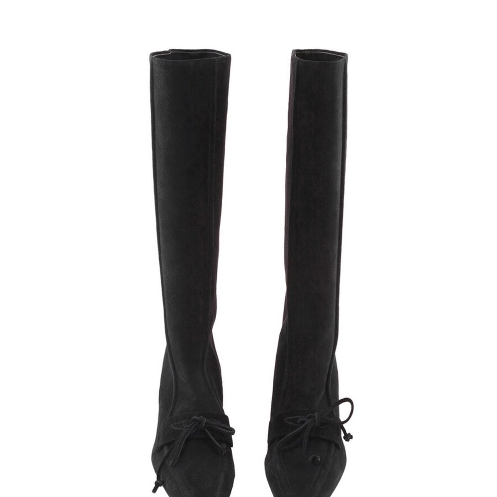 Burberry Black Over the Knee Boots, worn twice, excellent condition